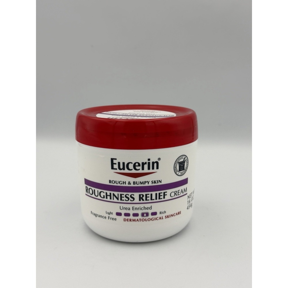 Eucerin Roughness Relief Cream 16oz Urea Enriched Fragrance Free NEW